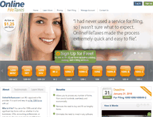 Tablet Screenshot of onlinefiletaxes.com